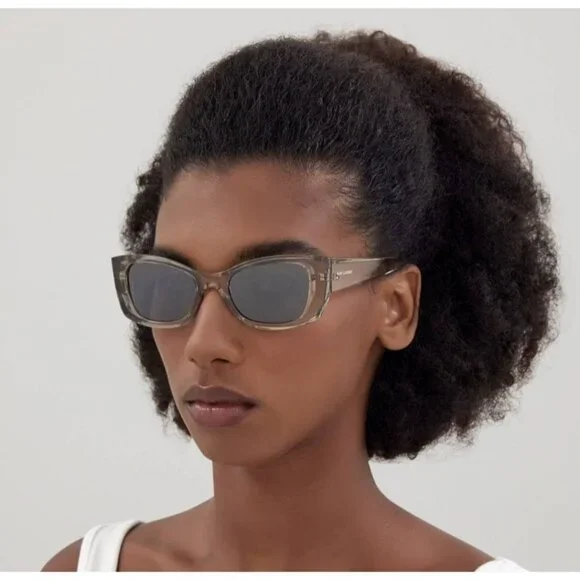 NEW SAINT LAURENT SL593 003 BEIGE WOMEN SUNGLASSES SAINT  display picture 3